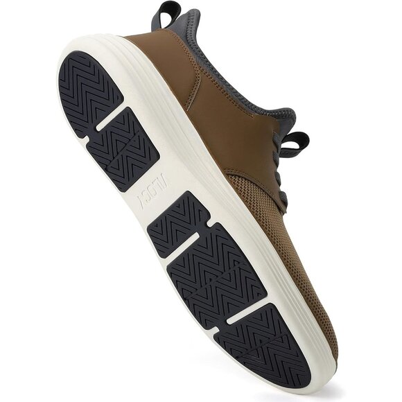 ⚡VILOCY Men's Brown Fashion Dress Oxfords Business Mesh Breathable Sneakers - Picture 5 of 9